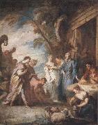 Francois Boucher Welcoming the Servant of Abraham Germany oil painting reproduction